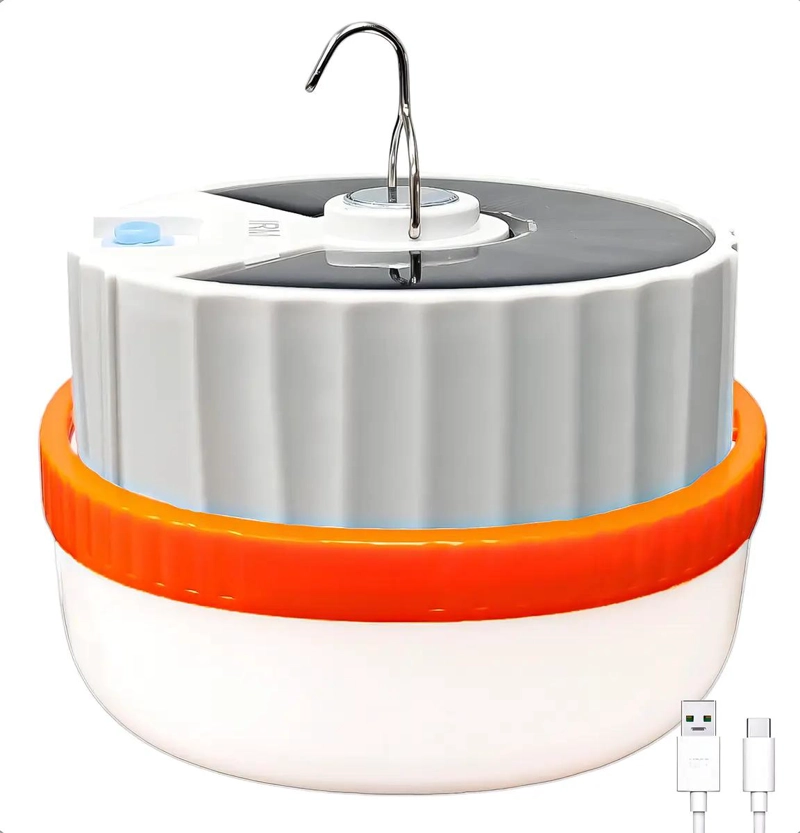 LAMPARA CAMPING RECARGABLE SOLAR 150W LED 3 MODOS - 1