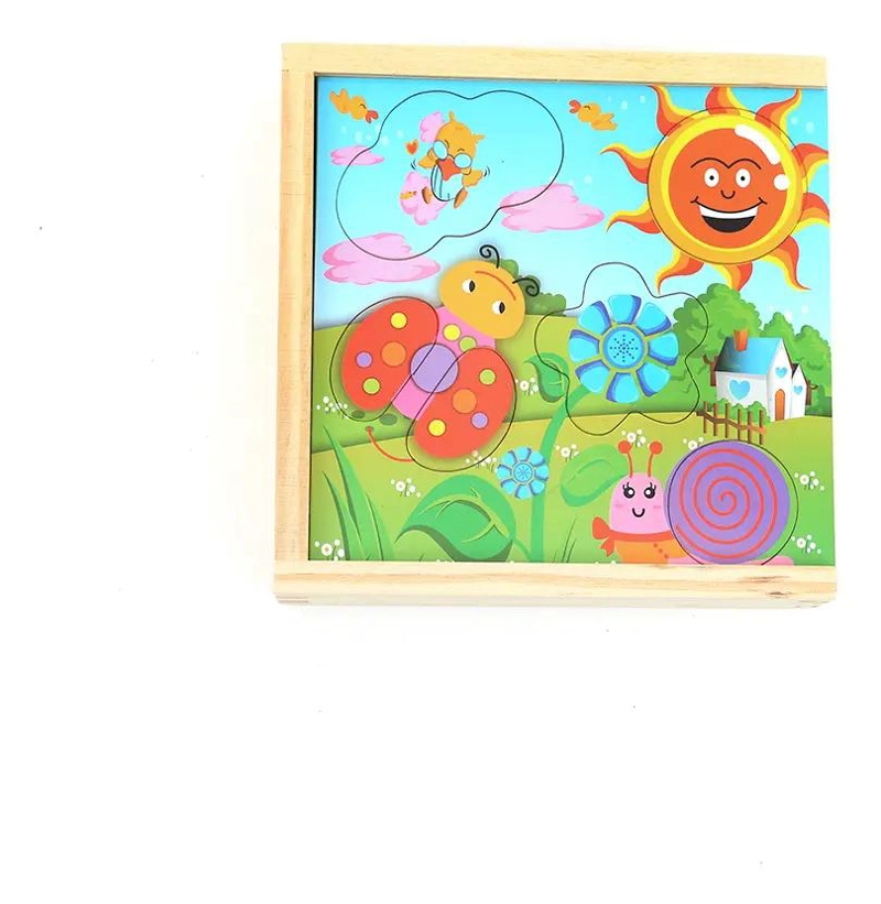 CAJA DIDACTICA DE ENCAJE EN MADERA PARA NIÑOS - 2