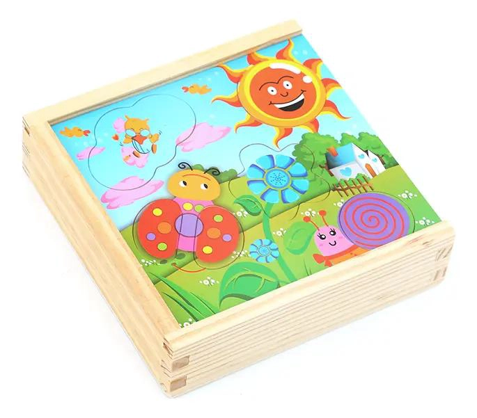 CAJA DIDACTICA DE ENCAJE EN MADERA PARA NIÑOS - 3