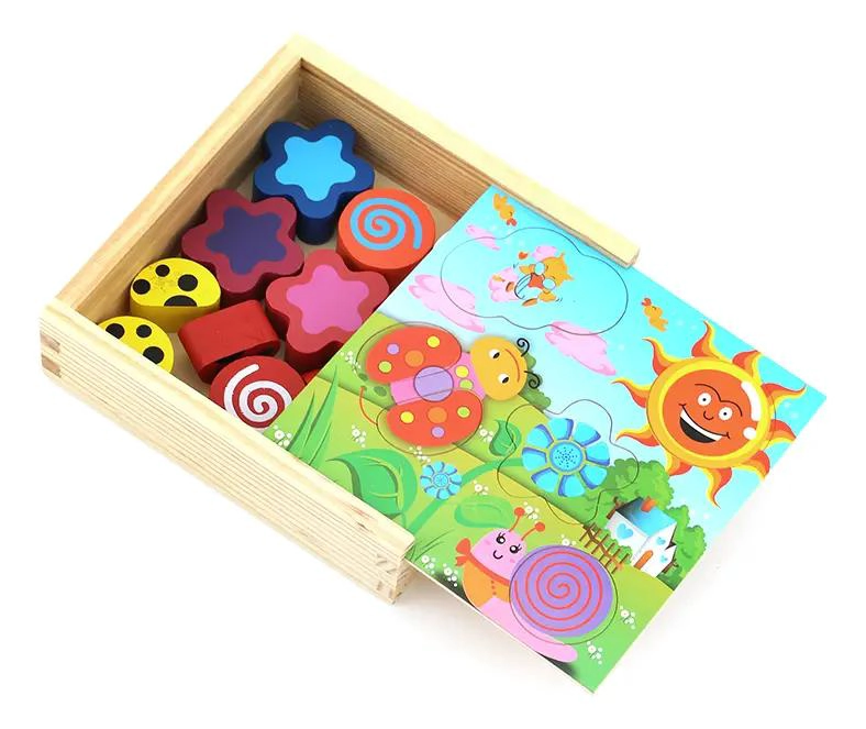CAJA DIDACTICA DE ENCAJE EN MADERA PARA NIÑOS - 4