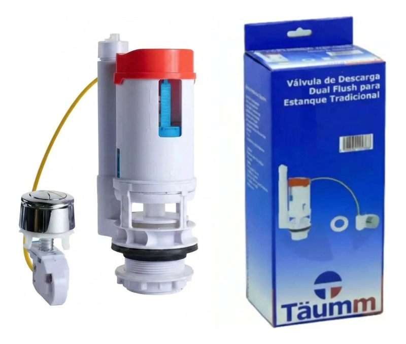VALVULA DE DESCARGA DUAL FLUSH PARA TANQUE TRADICIONAL - 1