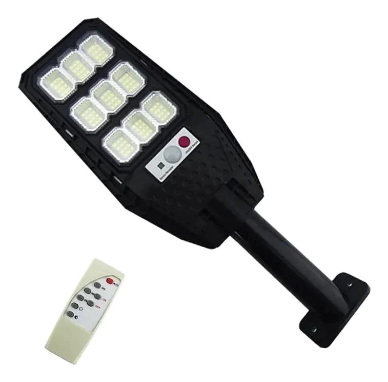 FOCO SOLAR BRAZO PVC 108 LED CON 9 PLACAS Y CONTROL - 1