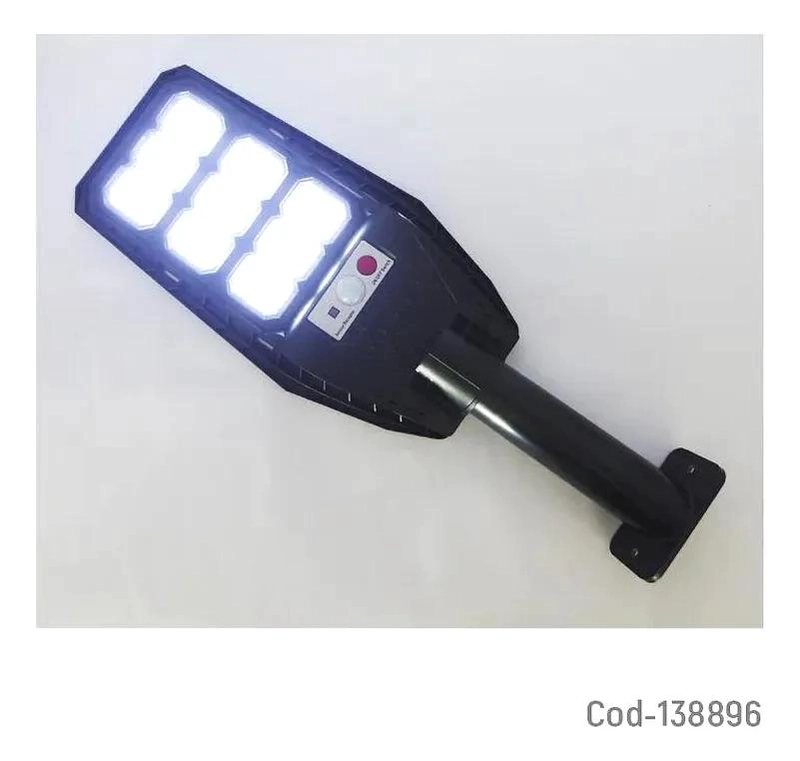 FOCO SOLAR BRAZO PVC 108 LED CON 9 PLACAS Y CONTROL - 3