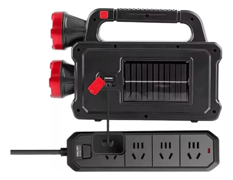 KIT DE EMERGENCIA CON LINTERNA SOLAR Y 2 AMPOLLETAS - 4