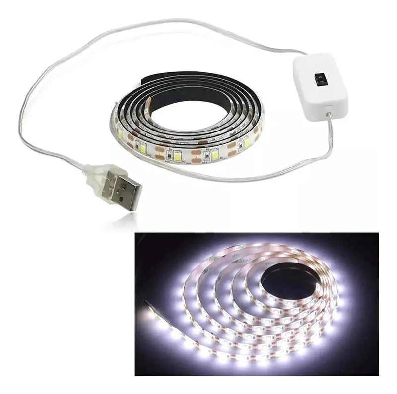 TIRA DE LUZ LED BLANCA 2M CON SENSOR PARA COCINA Y BAÑO - 1
