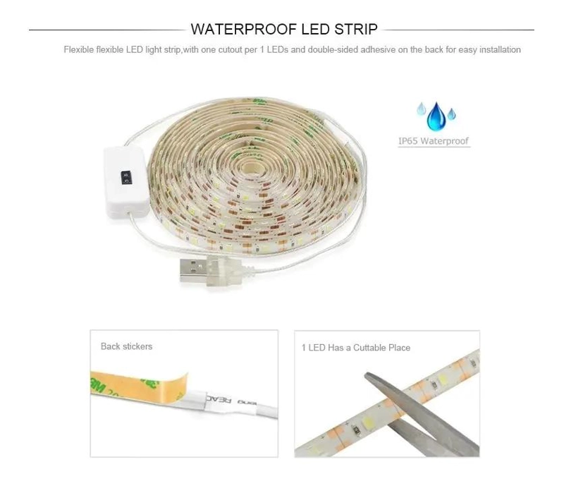 TIRA DE LUZ LED BLANCA 2M CON SENSOR PARA COCINA Y BAÑO - 4