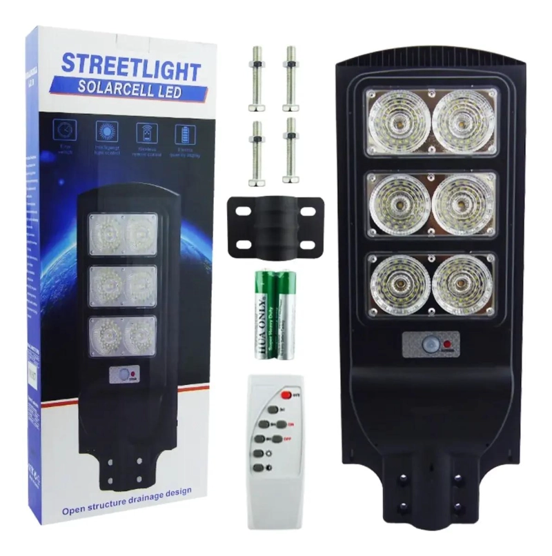 FOCO PARA POSTE SOLAR 400W CON 198 LEDS Y CONTROL - 4
