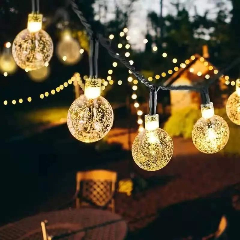 LAMPARA SOLAR CON TIRA LED DE 7 METROS Y 30 LUCES - 3