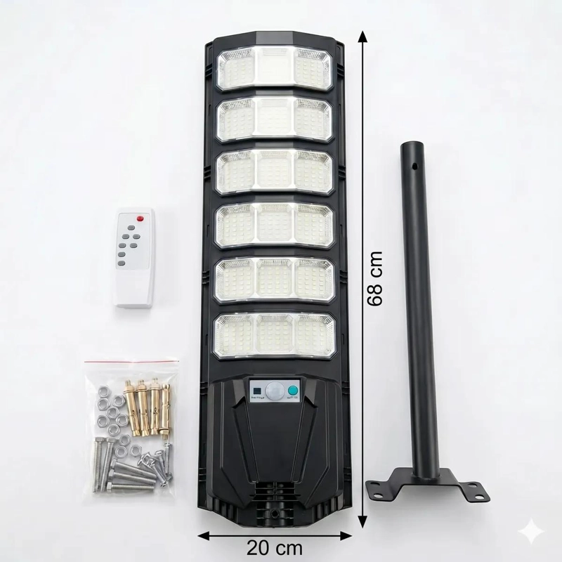 REFLECTOR LED SOLAR 1200W CON SENSOR DE MOVIMIENTO - 3