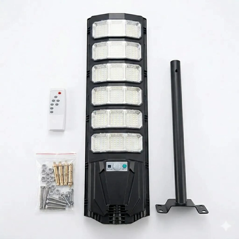 REFLECTOR LED SOLAR 1200W CON SENSOR DE MOVIMIENTO - 4