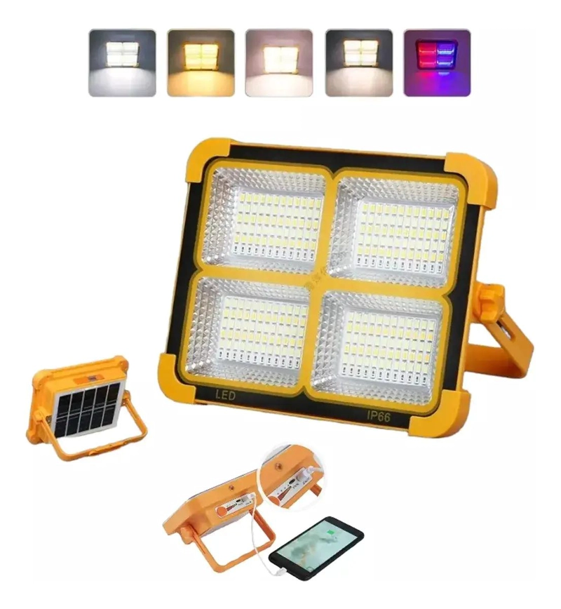 LAMPARA DE EMERGENCIA SOLAR RECARGABLE LED PARA CAMPING - 2