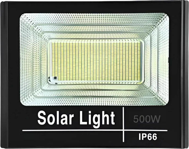 FOCO SOLAR 500W CON PANEL Y CONTROL PARA EXTERIORES - 2