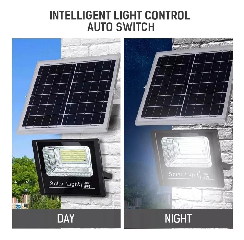 FOCO SOLAR 500W CON PANEL Y CONTROL PARA EXTERIORES - 3