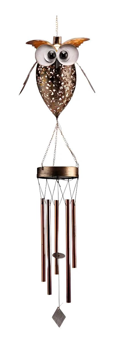 BUHO SOLAR COLGANTE CON LUZ LED Y MOVIMIENTO - 1