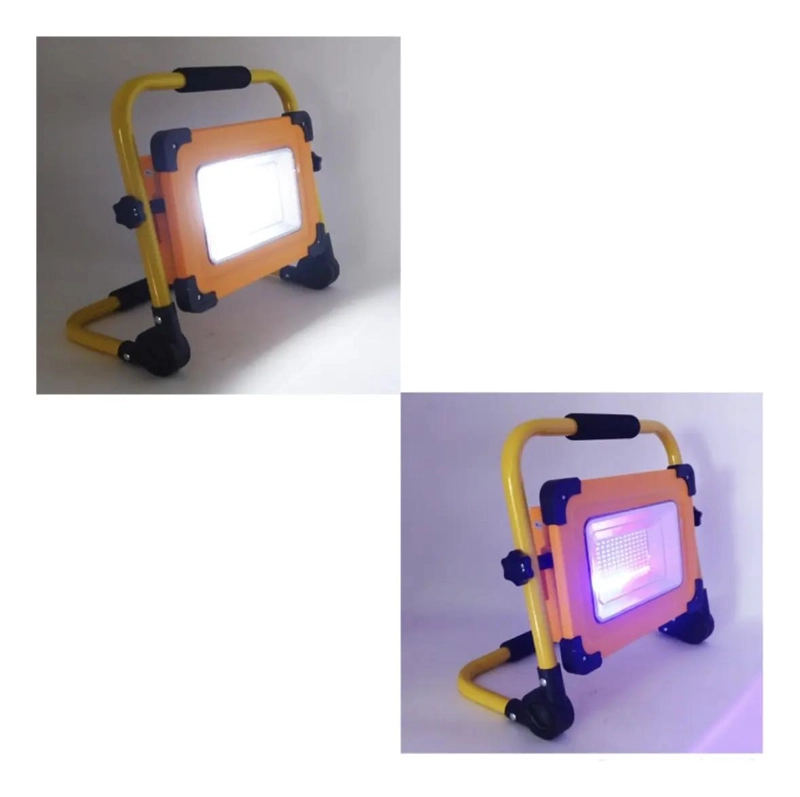 PROYECTOR SOLAR PORTATIL 120 LED RECARGABLE CON SOPORTE - 3