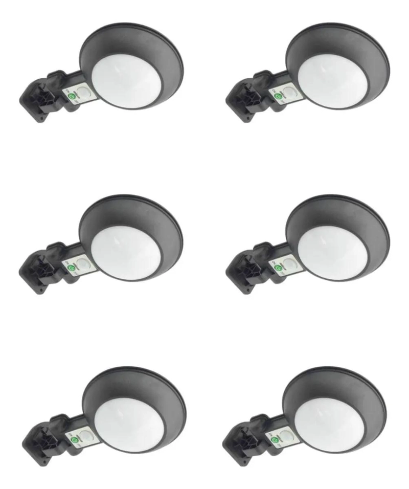 PACK 6 FOCOS SOLARES LED 100W PARA EXTERIOR - 1