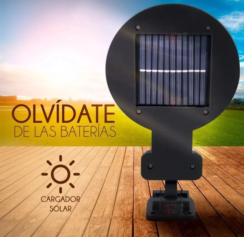 PACK 6 FOCOS SOLARES LED 100W PARA EXTERIOR - 2
