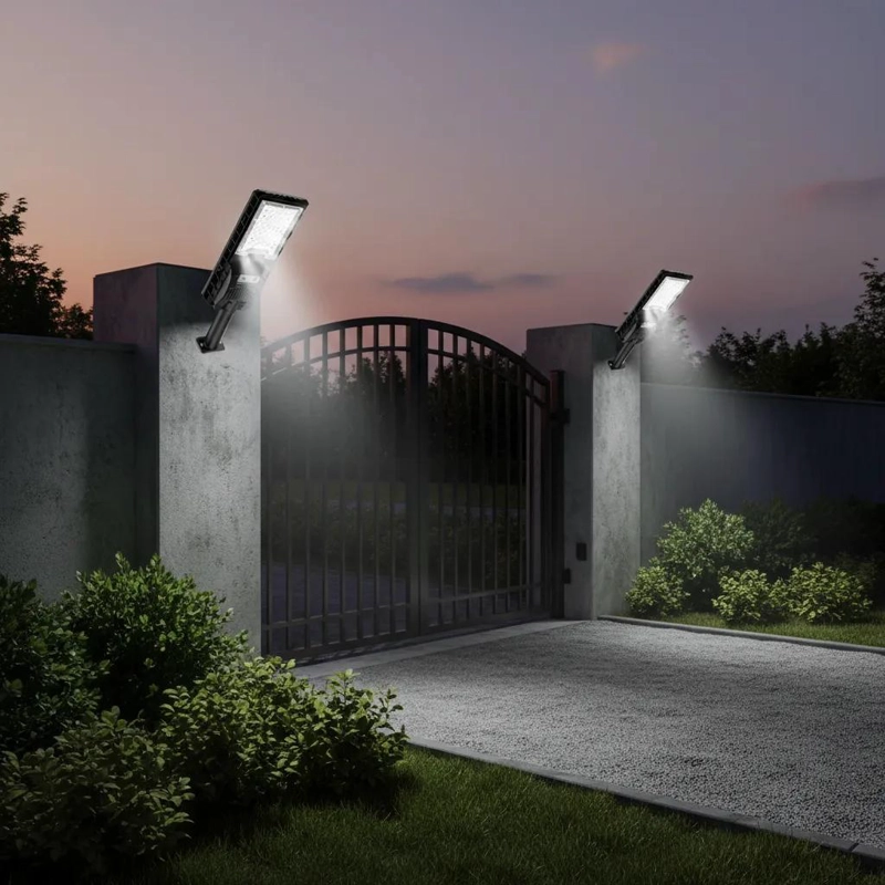 PACK 2 FOCOS SOLARES LED 400W PARA EXTERIORES - 1
