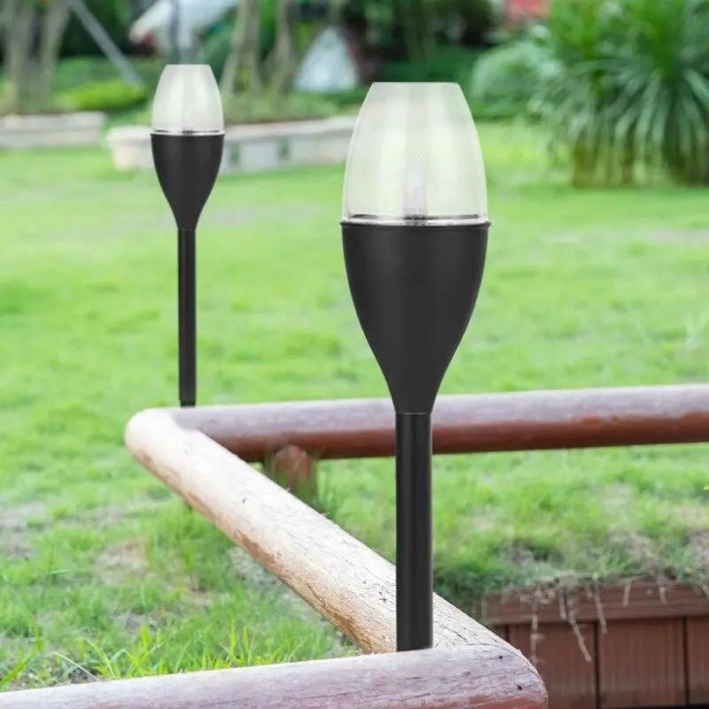 SET 10 FOCOS LED SOLAR PARA JARDIN CON ESTACA ANTORCHA - 4