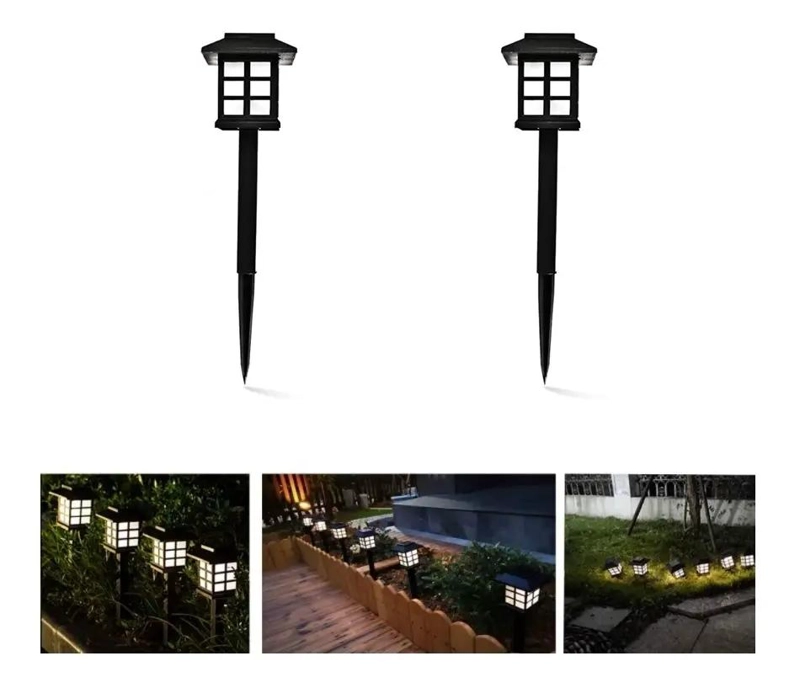 PACK 2 LAMPARAS SOLARES LED PARA JARDIN - 2