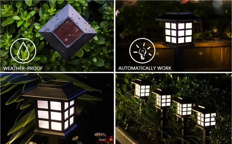 PACK 2 LAMPARAS SOLARES LED PARA JARDIN - 5