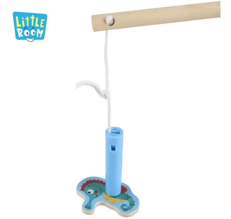 JUEGO DE PESCA MAGNE TICO DE MADERA PARA NIÑOS - 4