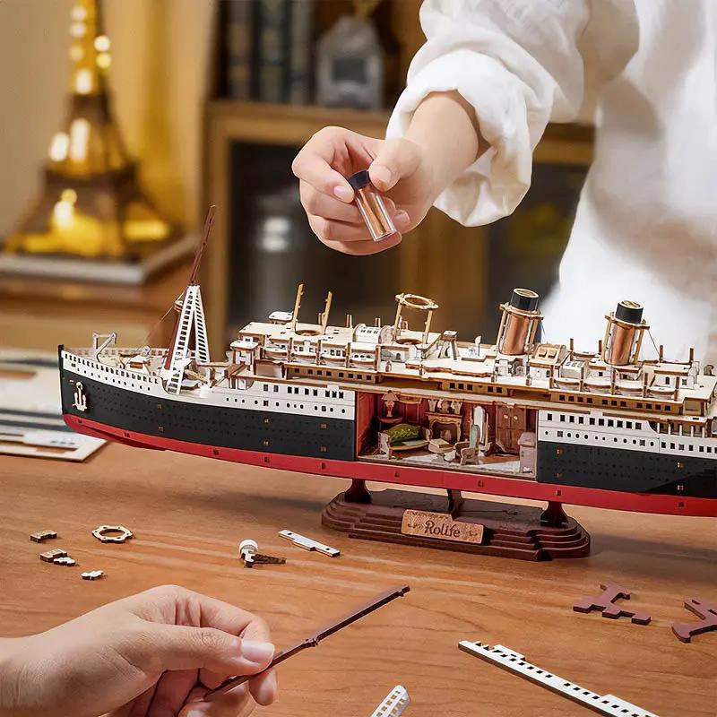 PUZZLE 3D BARCO TITANIC 1912 MODELO DETALLADO - 3