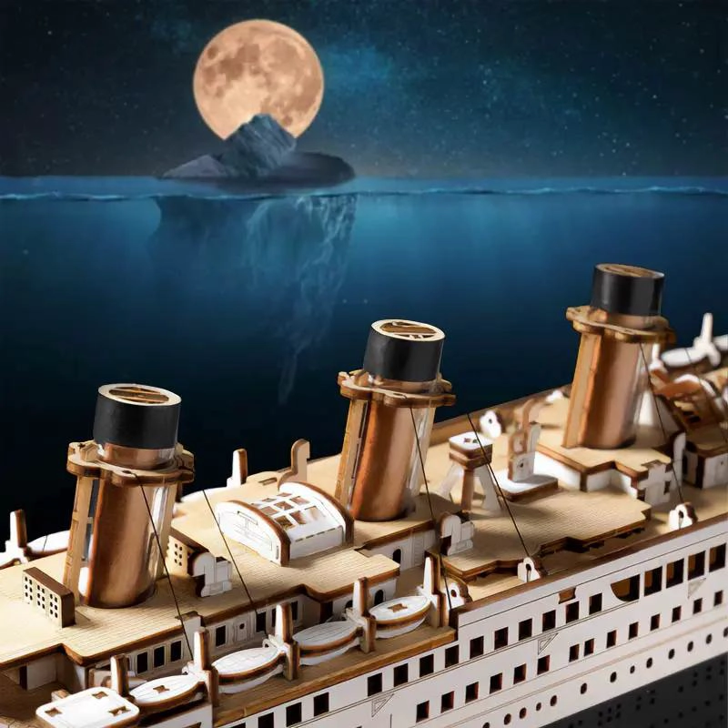 PUZZLE 3D BARCO TITANIC 1912 MODELO DETALLADO - 4
