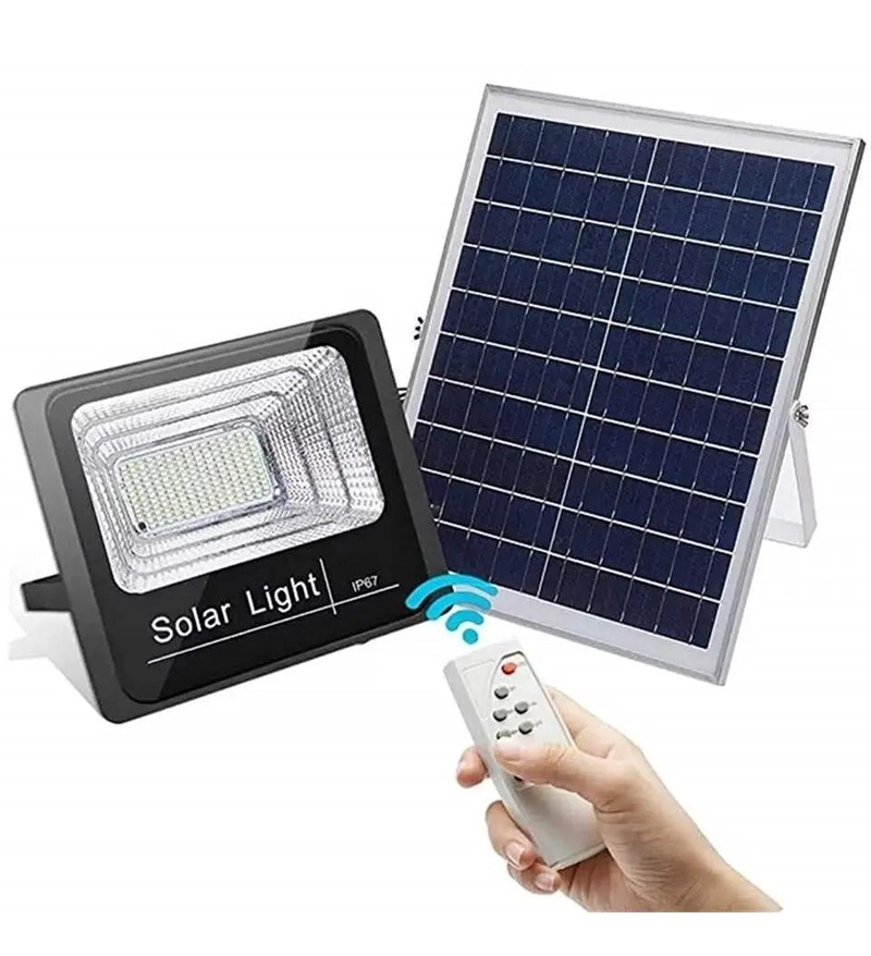 LAMPARA SOLAR 224 LED 300W CON PANEL Y CONTROL REMOTO - 1
