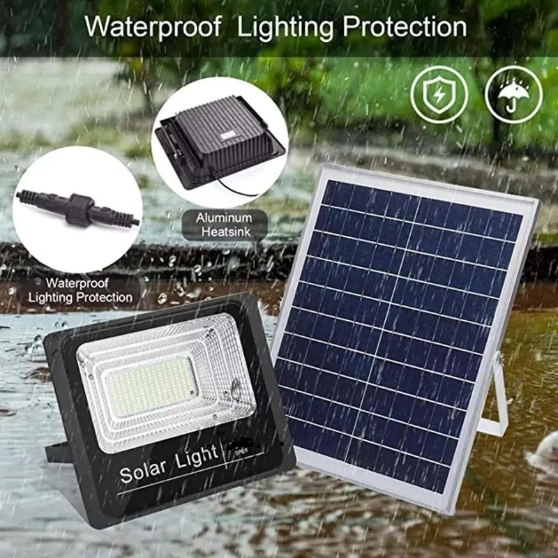 LAMPARA SOLAR 224 LED 300W CON PANEL Y CONTROL REMOTO - 2