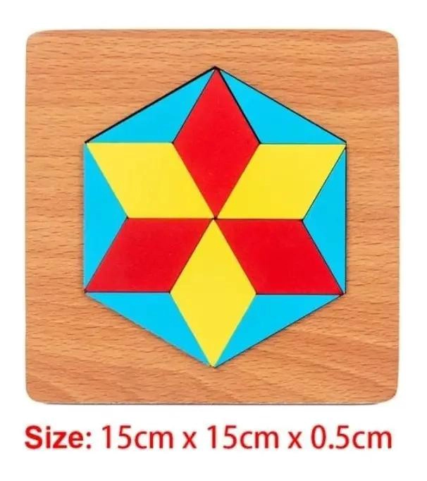 PACK 5 TANGRAMAS DIDACTICOS DE MADERA - 5