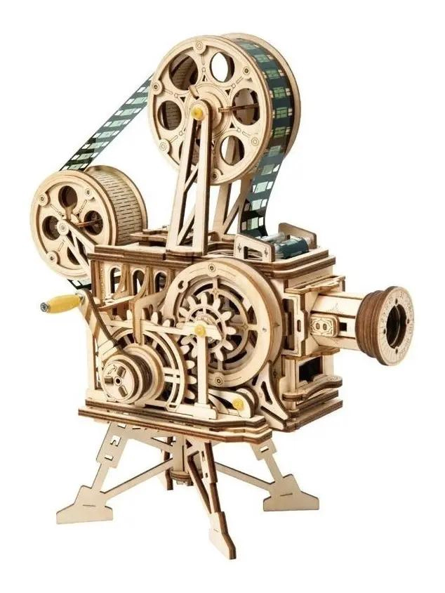 PUZZLE 3D DE MADERA PROYECTOR MECANICO - 1