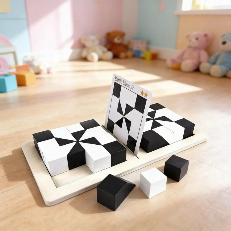 PUZZLE DE MADERA BLOQUES DE CONSTRUCCION - 1