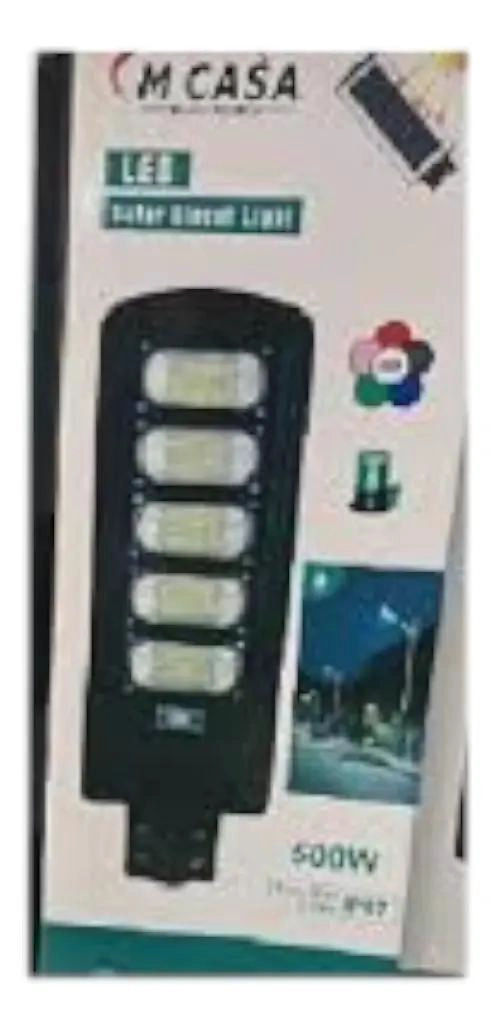 FOCO FAROLA SOLAR CON SENSOR DE MOVIMIENTO 500W - 4