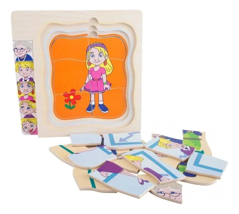 ROMPECABEZAS DE MADERA MULTICAPAS PARA EDUCACION TEMPRANA - 4