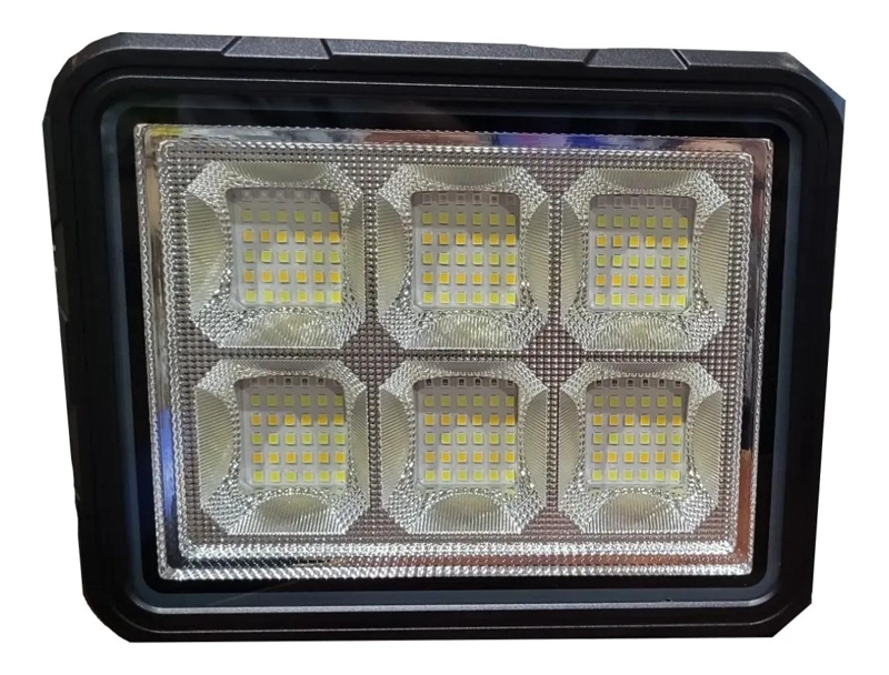 FOCO LED PORTATIL RECARGABLE 150W CON PANEL SOLAR Y 4 MOD - 3