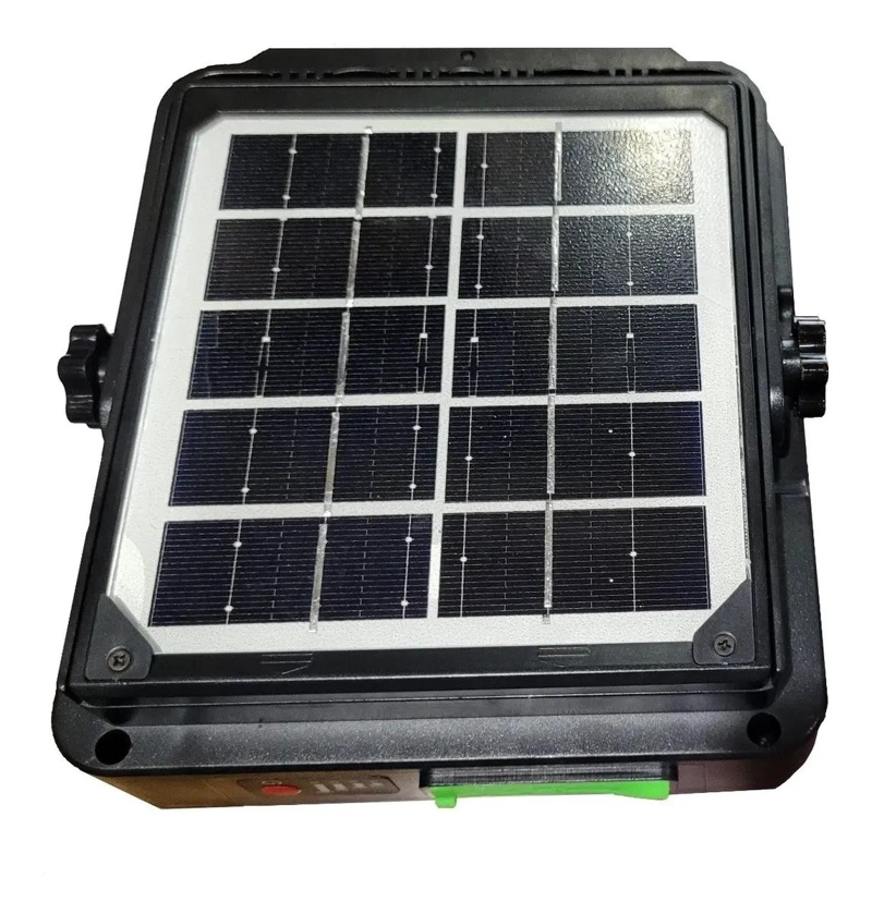 FOCO LED PORTATIL RECARGABLE 150W CON PANEL SOLAR Y 4 MOD - 5