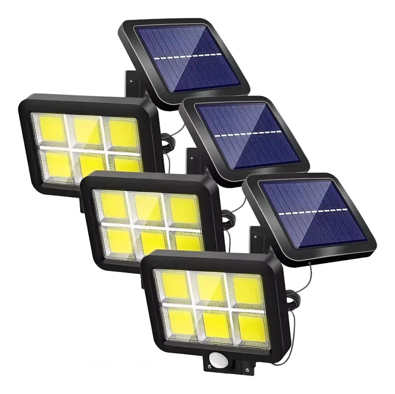 PACK 3 FOCOS LED SOLARES CON SENSOR PARA EXTERIOR - 1
