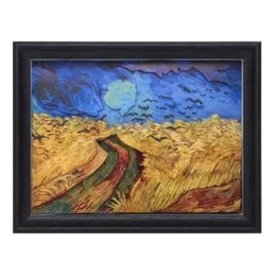 PUZZLE 3D CUADROS VAN GOGH TRIGAL CON CUERVOS - 1
