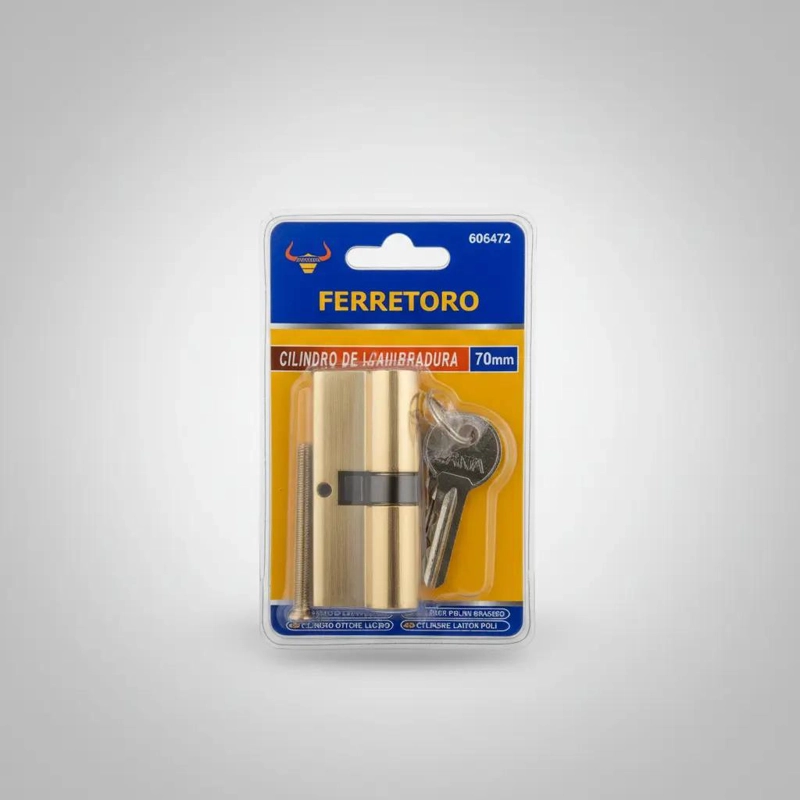CILINDRO DE CERRADURA PARA PUERTA DE OFICINA 70MM - 2