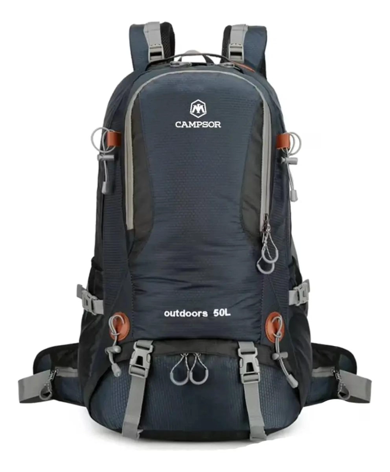 MOCHILA IMPERMEABLE 50L PARA TREKKING Y CAMPING - 1