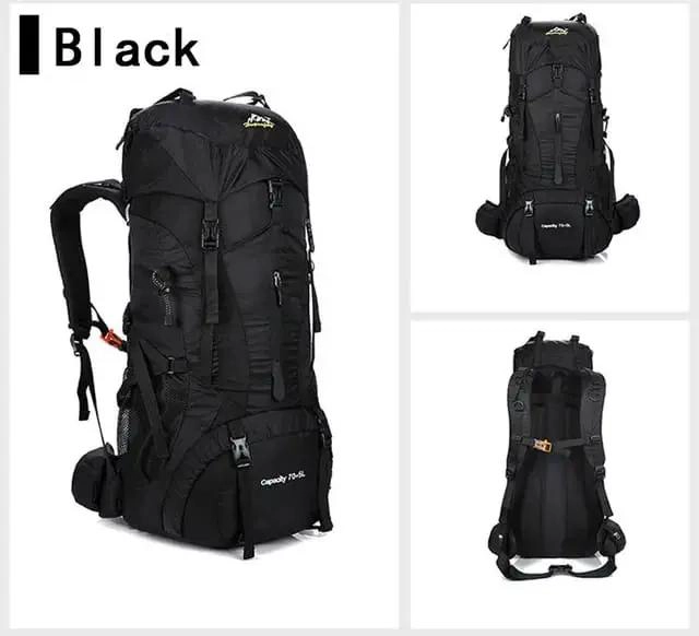 MOCHILA VIAJERA IMPERMEABLE 70+5L PARA CAMPING - 2
