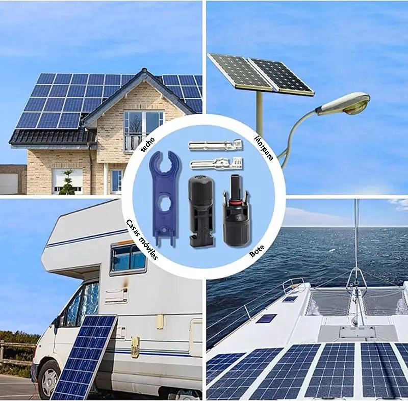 CONECTOR MC4 MACHO Y HEMBRA PARA PANEL SOLAR 40 PARES - 5