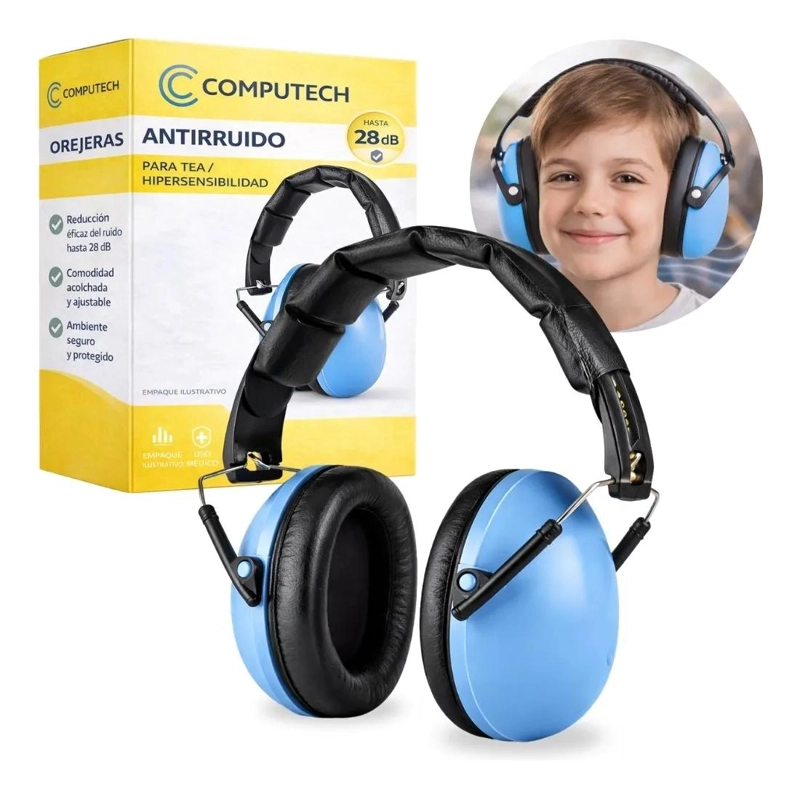 OREJERAS ANTIRUIDO AZUL PARA NIÑOS 25DB - 1