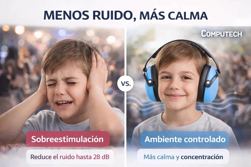 OREJERAS ANTIRUIDO AZUL PARA NIÑOS 25DB - 2