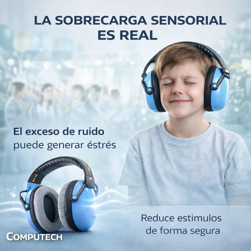 OREJERAS ANTIRUIDO AZUL PARA NIÑOS 25DB - 3
