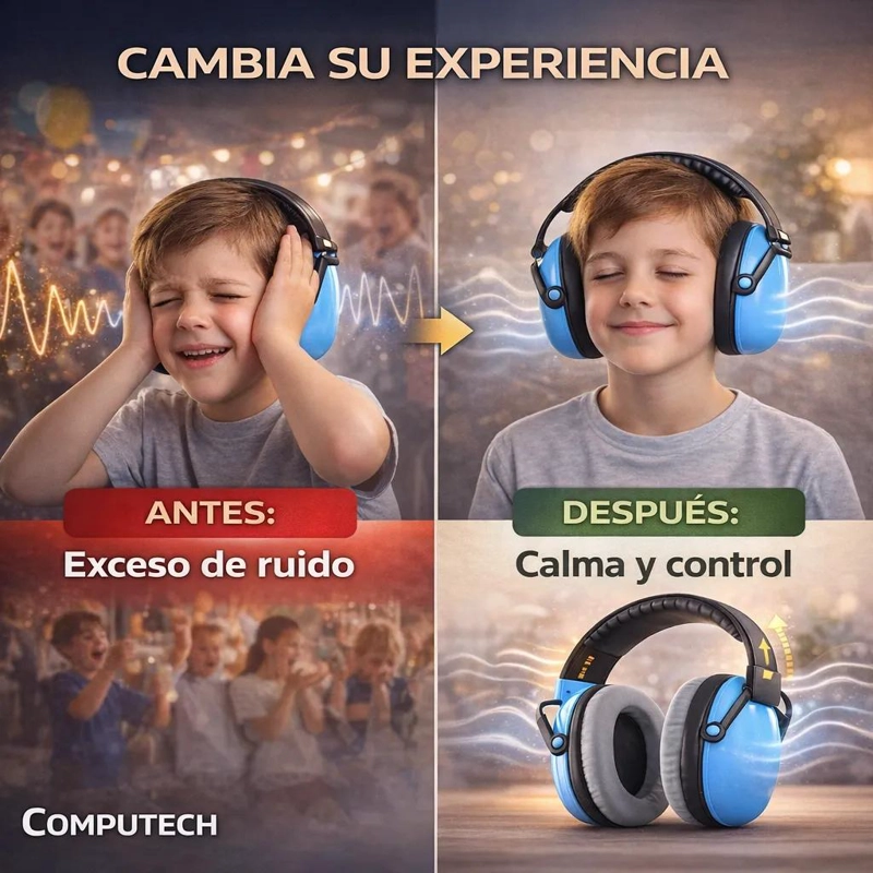 OREJERAS ANTIRUIDO AZUL PARA NIÑOS 25DB - 5
