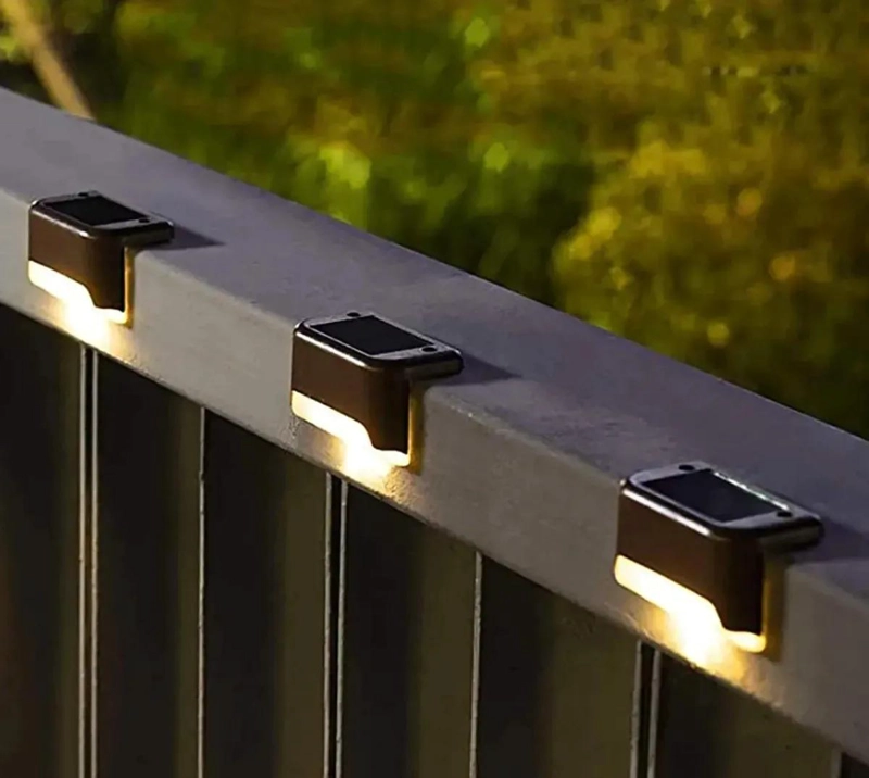 SET 12 FOCOS LED SOLARES PARA ESCALERAS CON SENSOR - 4