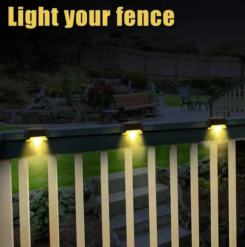 SET 12 FOCOS LED SOLARES PARA ESCALERAS CON SENSOR - 5