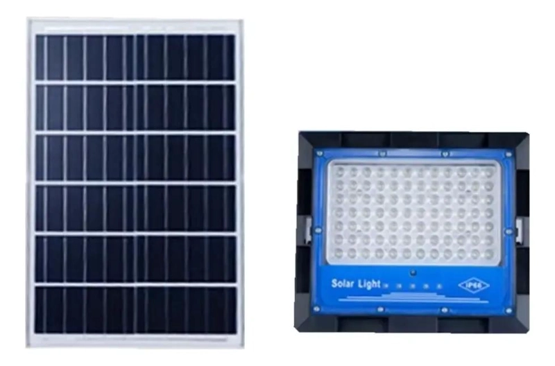 FOCO SOLAR 200W CON PANEL SOLAR Y CONTROL REMOTO - 1